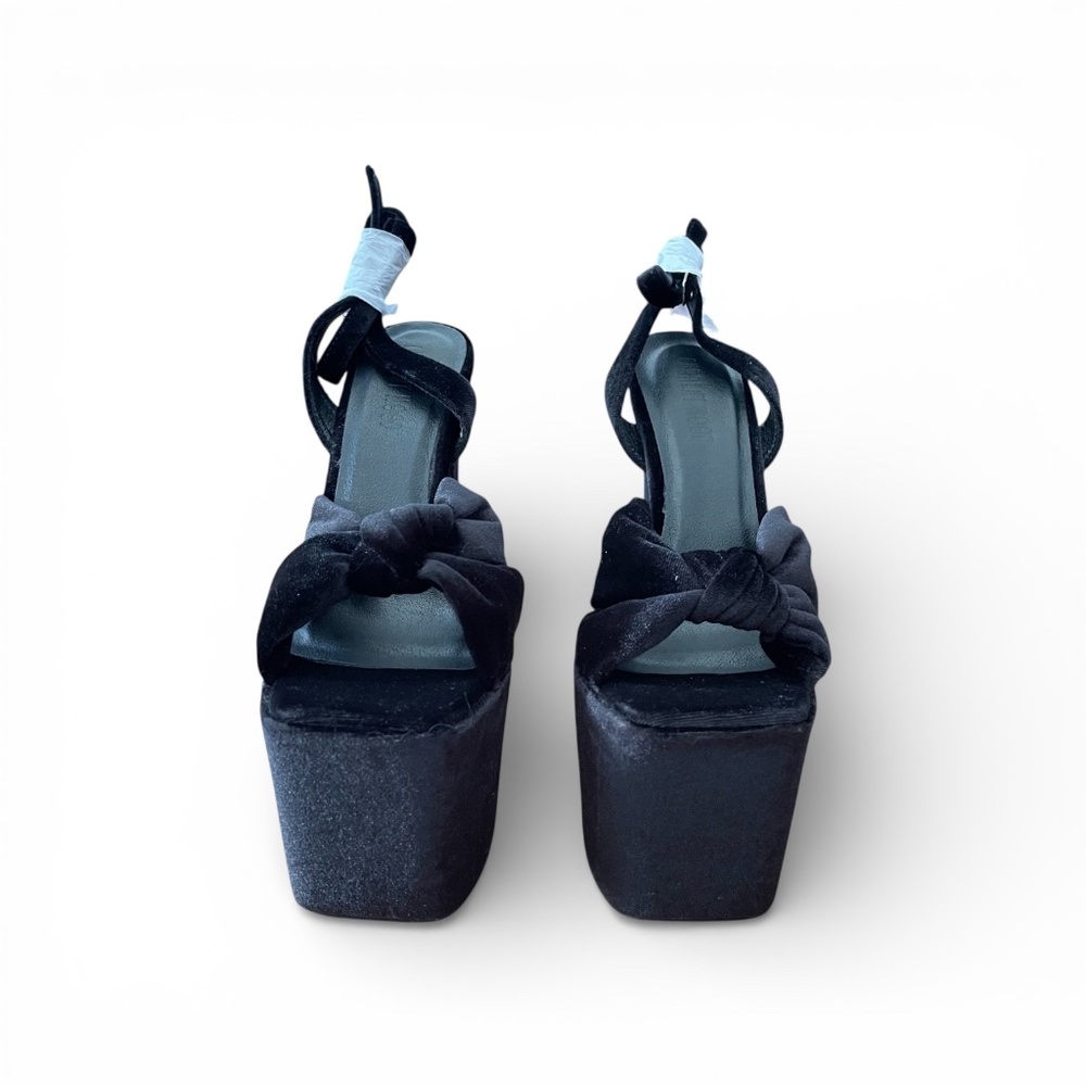 NWOT - Dolls Kill Current Mood High Velvet Platform Heels - Picture 2 of 8
